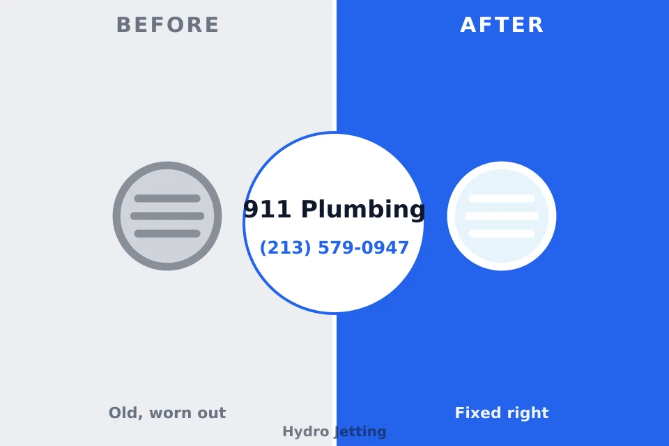 Before and after: plumbing repair Clearwater, KS